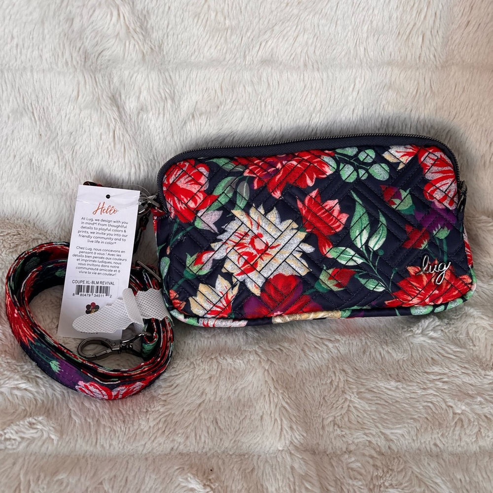 NWT Lug Coupe XL Convertible Crossbody Bag - Bloom Revival